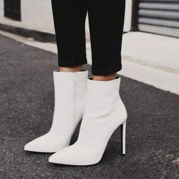 Tony Bianco Freddie Bootie in White Capretto - Picture 3 of 16